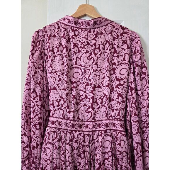 Omika Long-Sleeve Wrap Mini Dress L NWOT - Picture 10 of 11